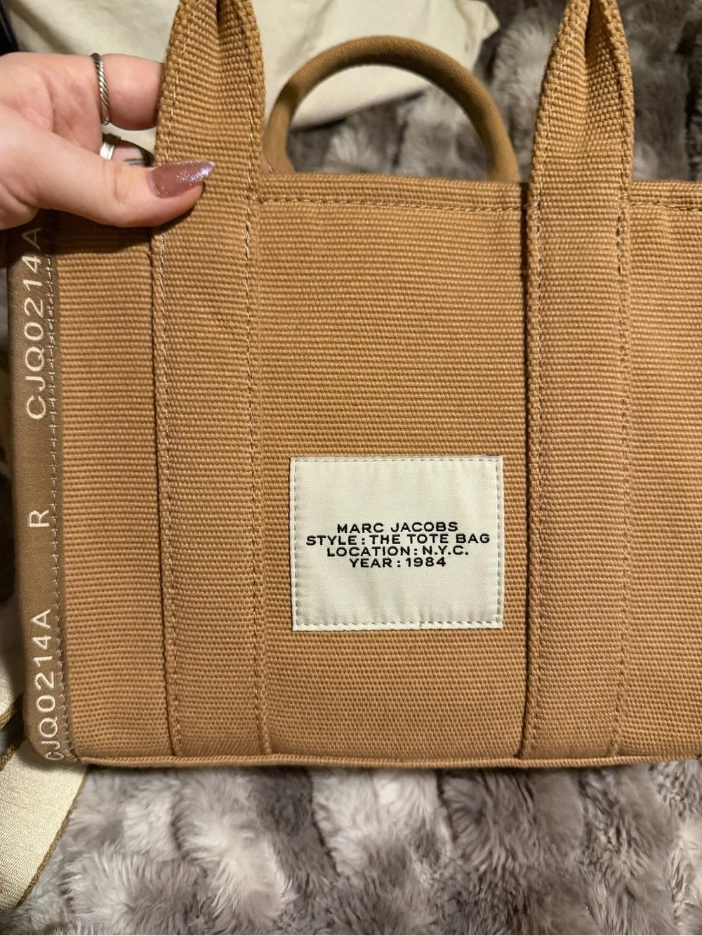 Marc Jacobs Tan Canvas 'The Tote Bag'